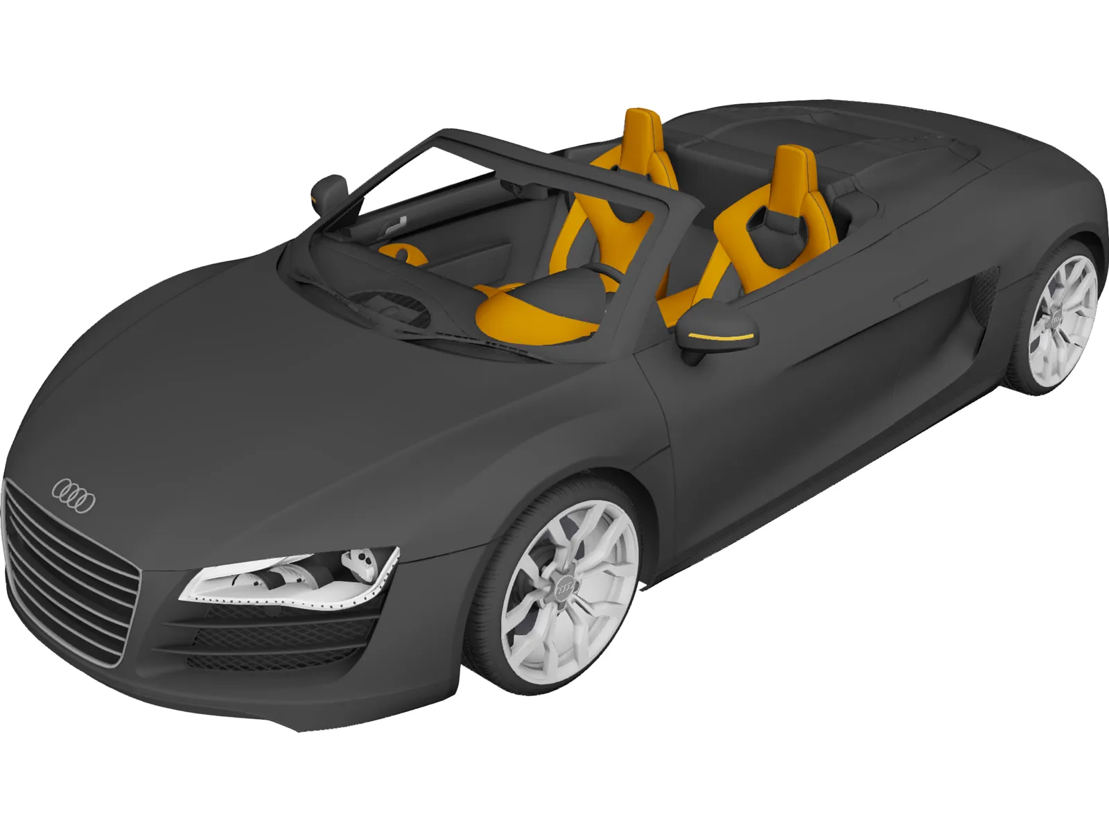 Audi R8 Spyder 3D Model main preview