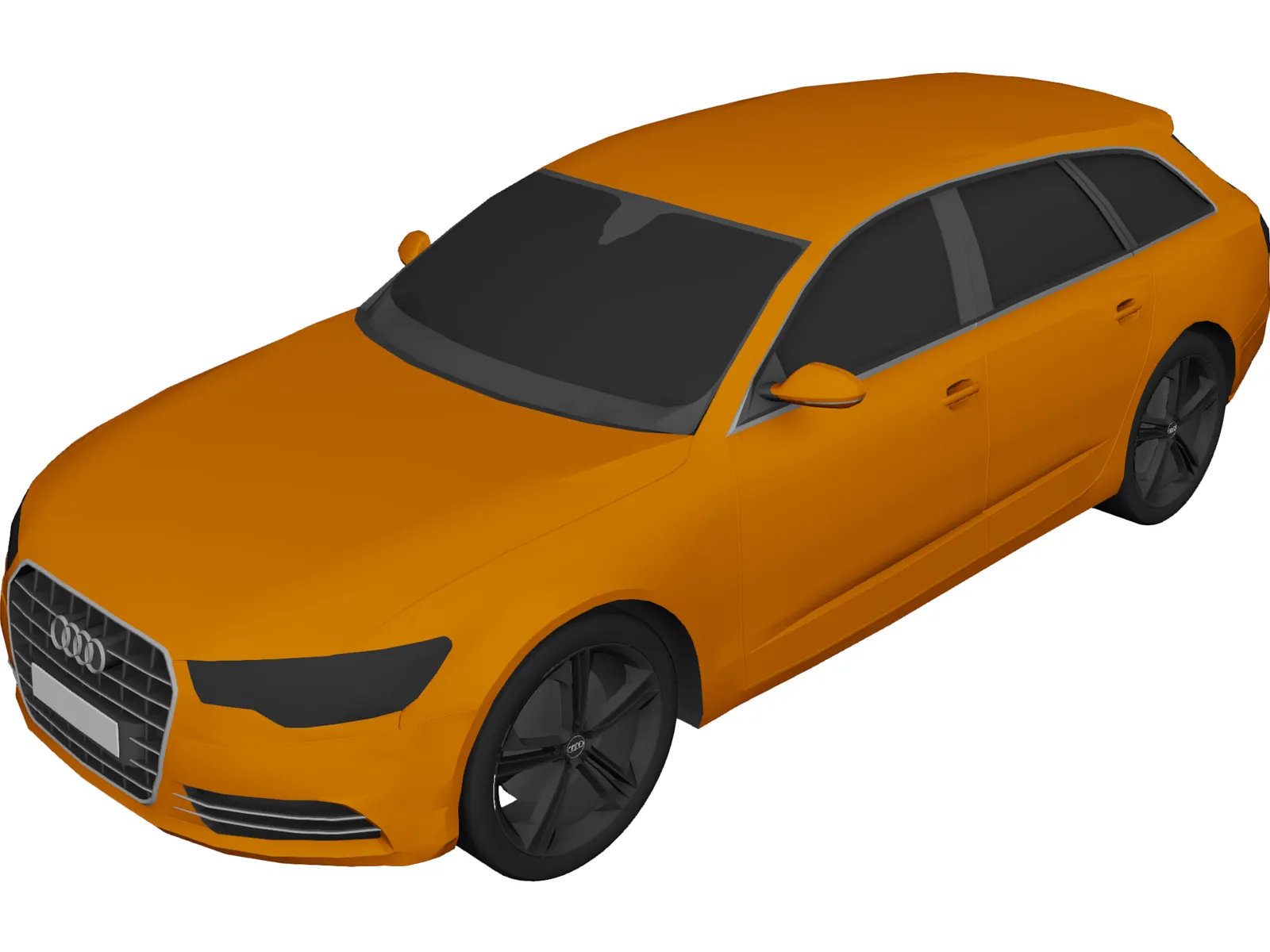 Audi A6 Avant (2012) 3D Model main preview