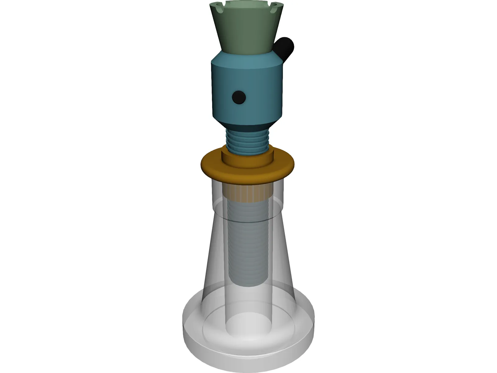 Screw Jack 3D Model main preview