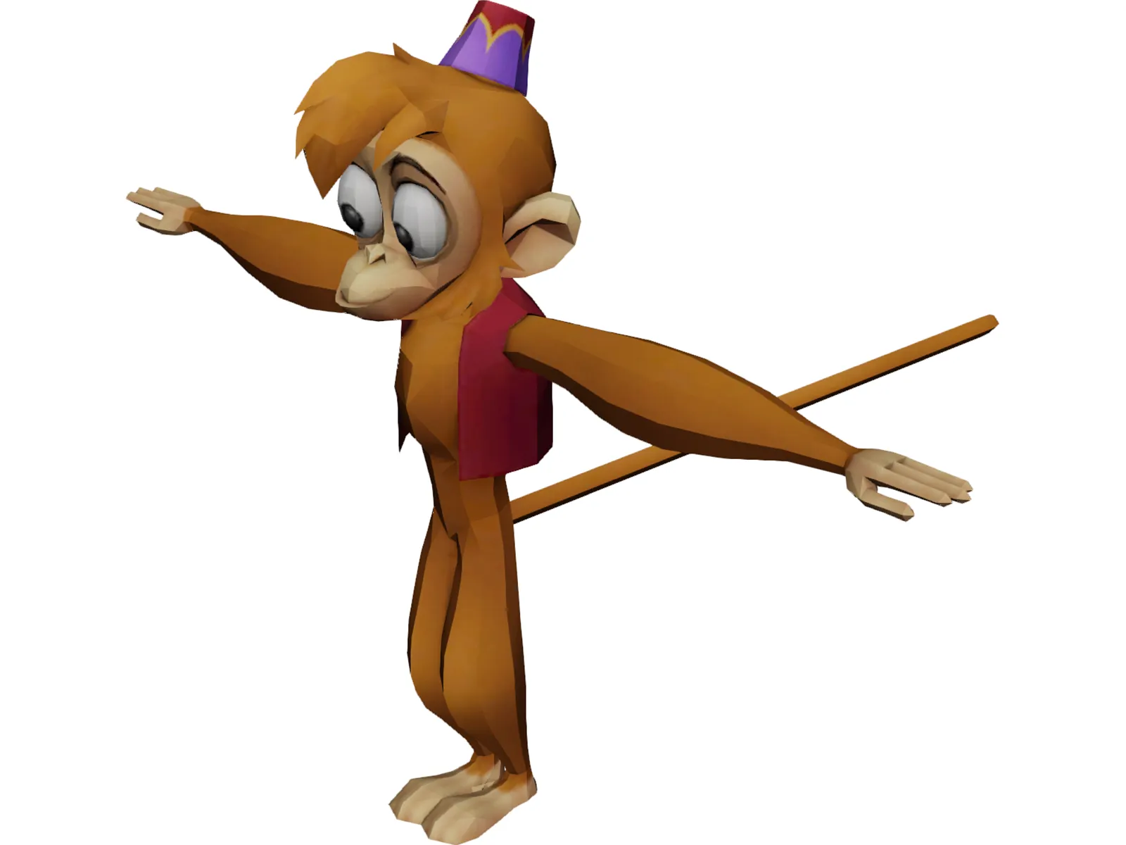Abu the Monkey 3D Model main preview