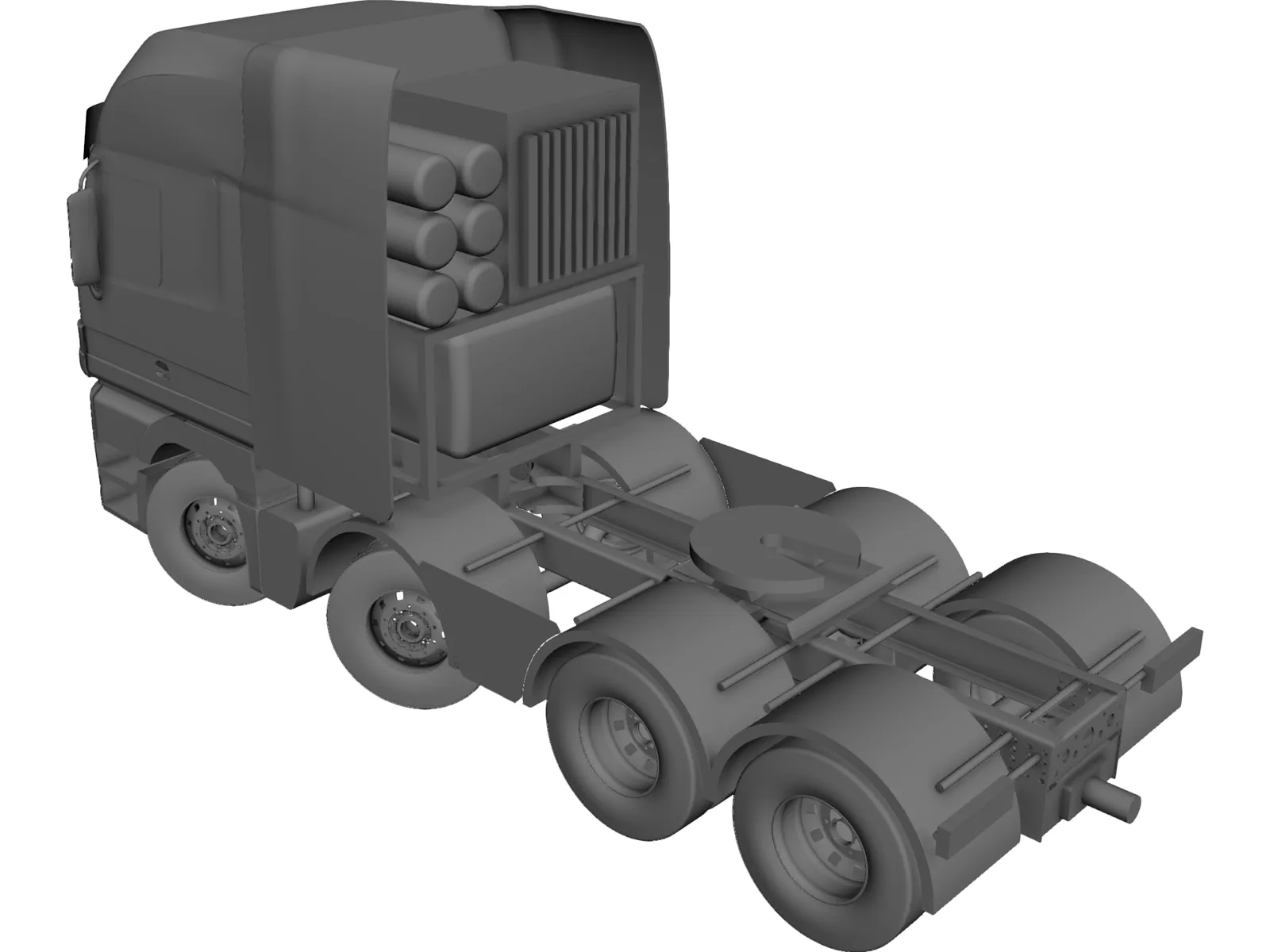 Mercedes-Benz Titan Truck 3D Model main preview