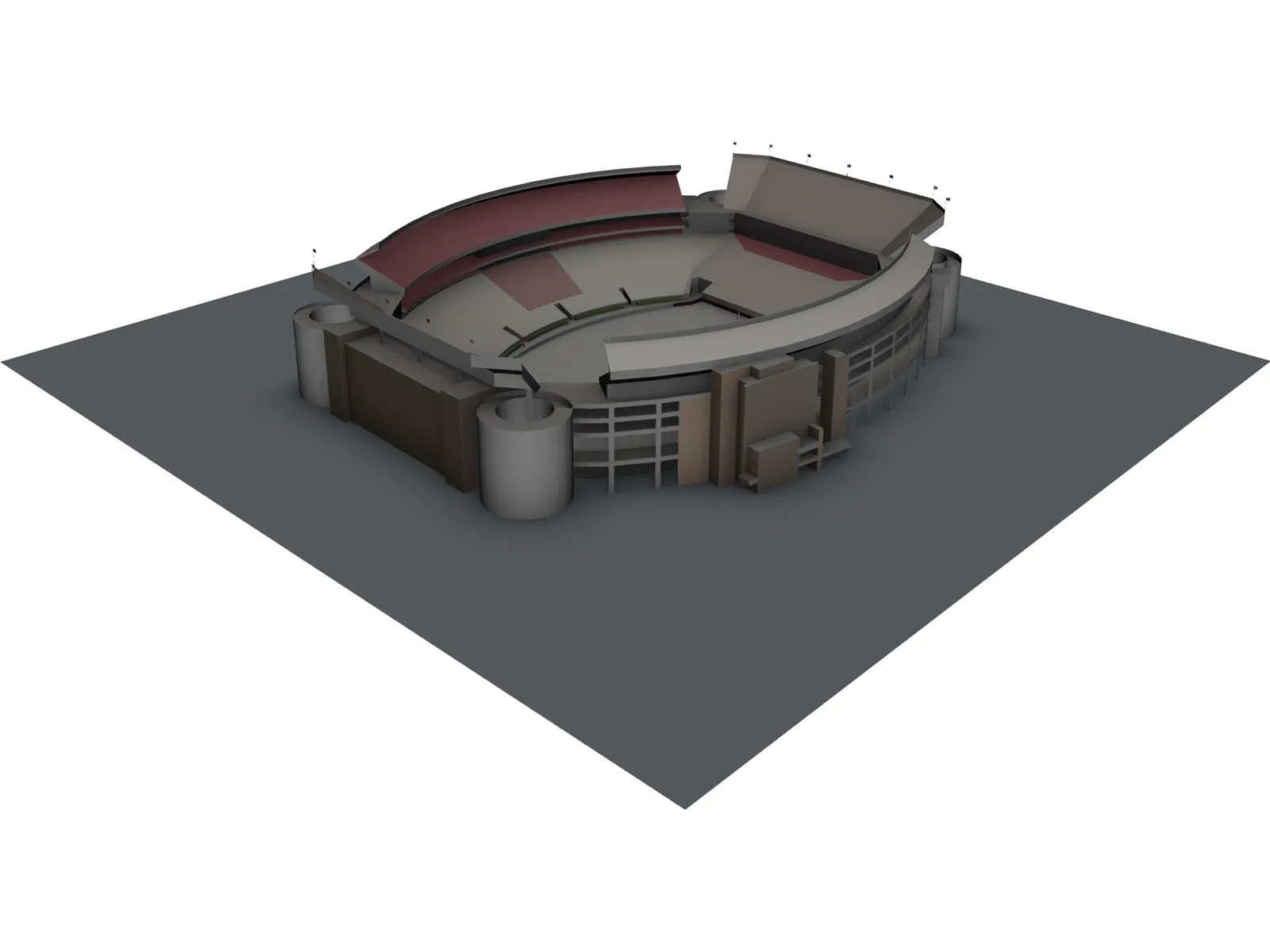 Bryant-Denny Stadium 3D Model main preview
