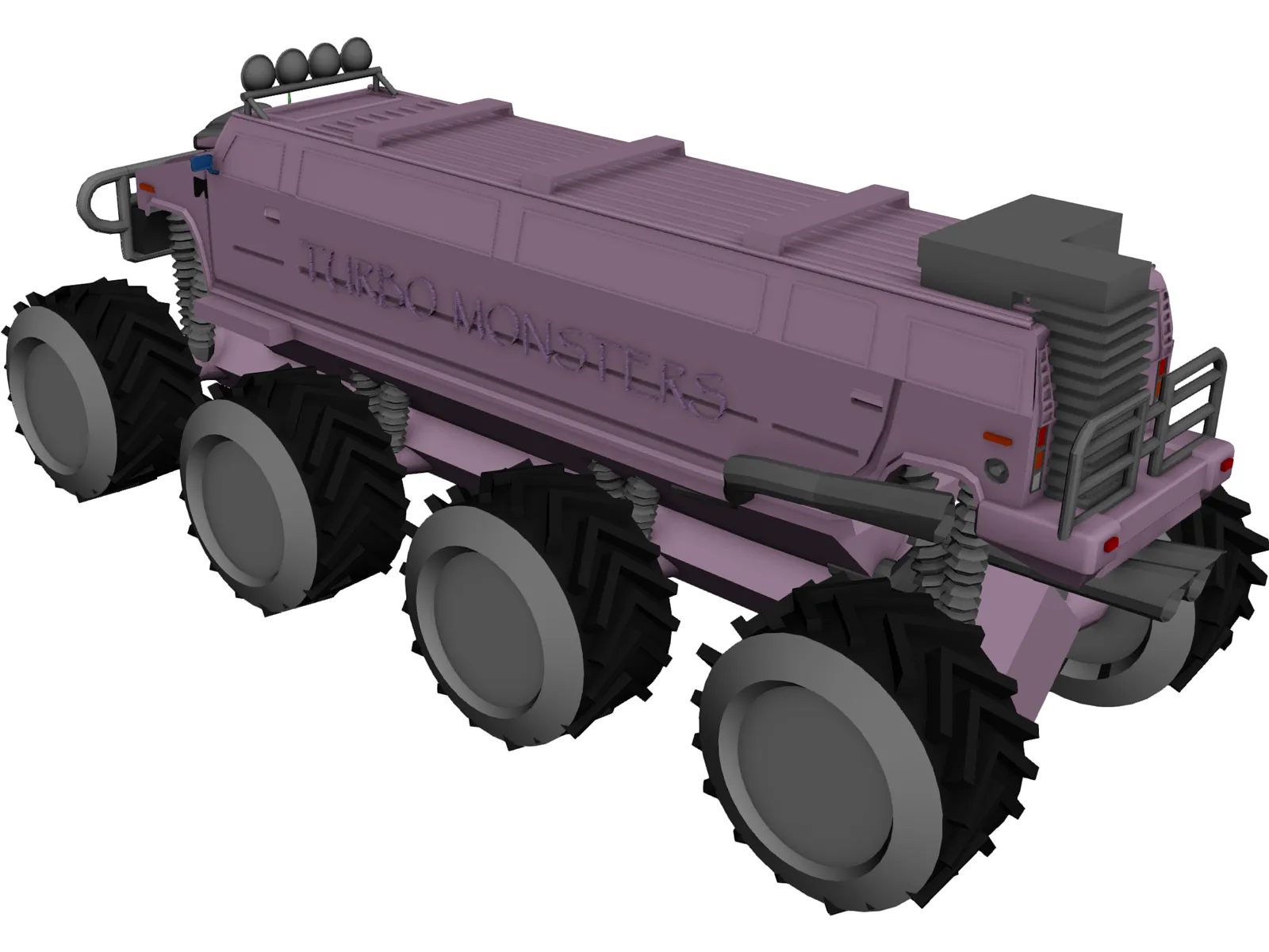 Panther Hummer Limousine 3D Model main preview