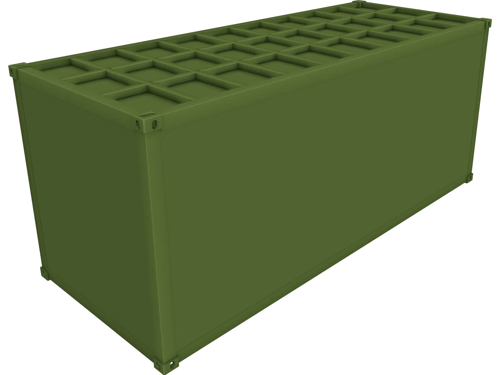Container 20ft 3D Model main preview
