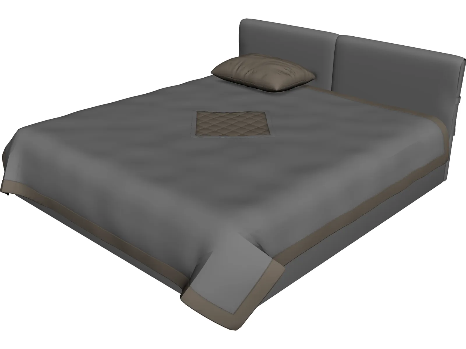 Bed 3D Model main preview