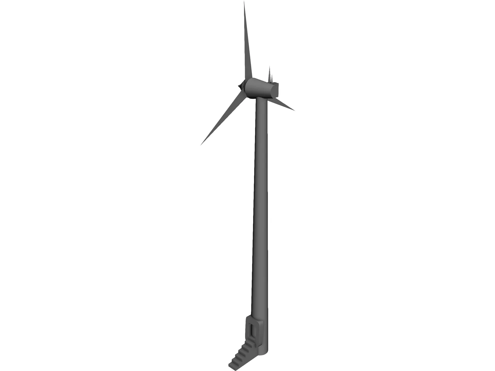 Wind Turbine 3D Model main preview