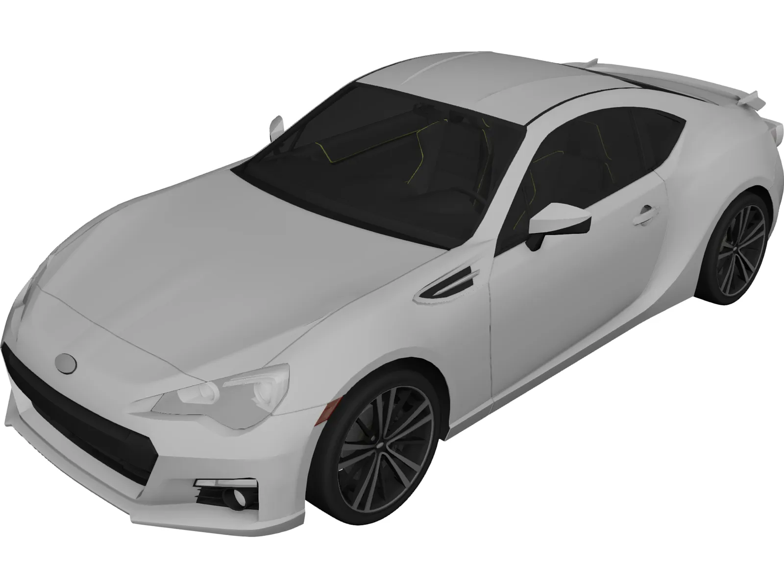 Subaru BRZ 3D Model main preview