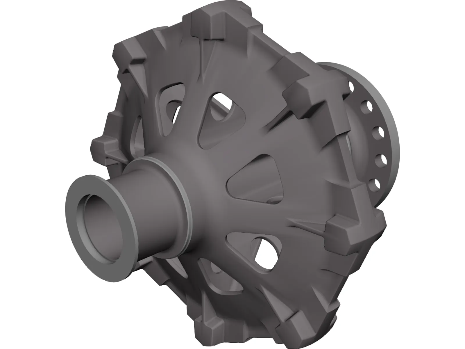 Traction Sheave 3D Model main preview