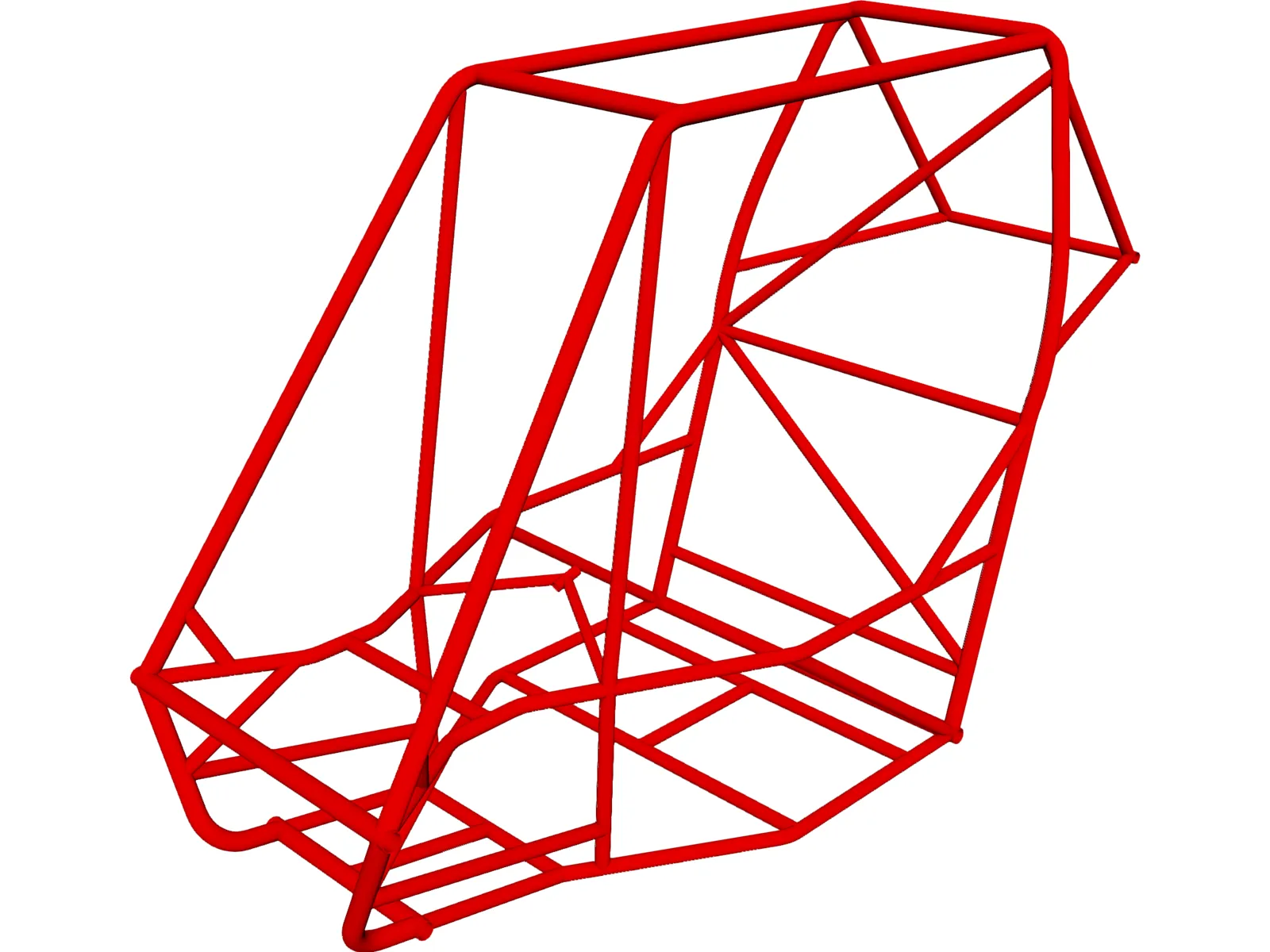 Chassis Baja SAE 3D Model main preview