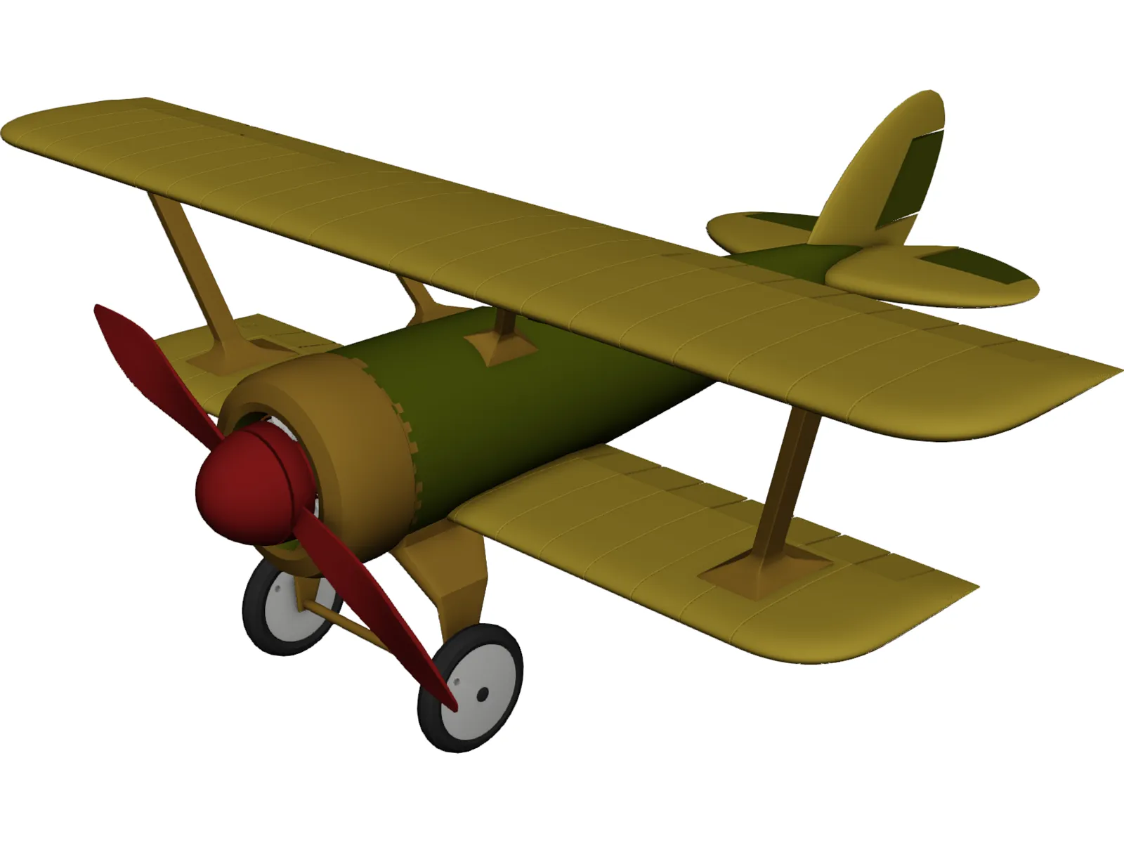 Heinrich Pursuit Fighter 3D Model main preview