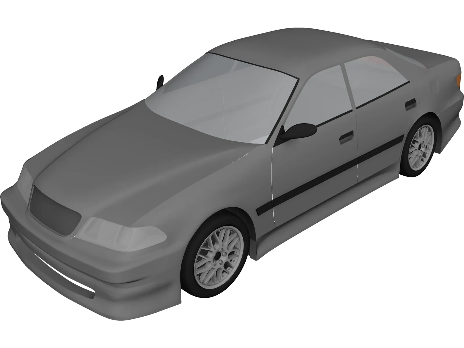 Toyota Mark II (X100) 3D Model main preview