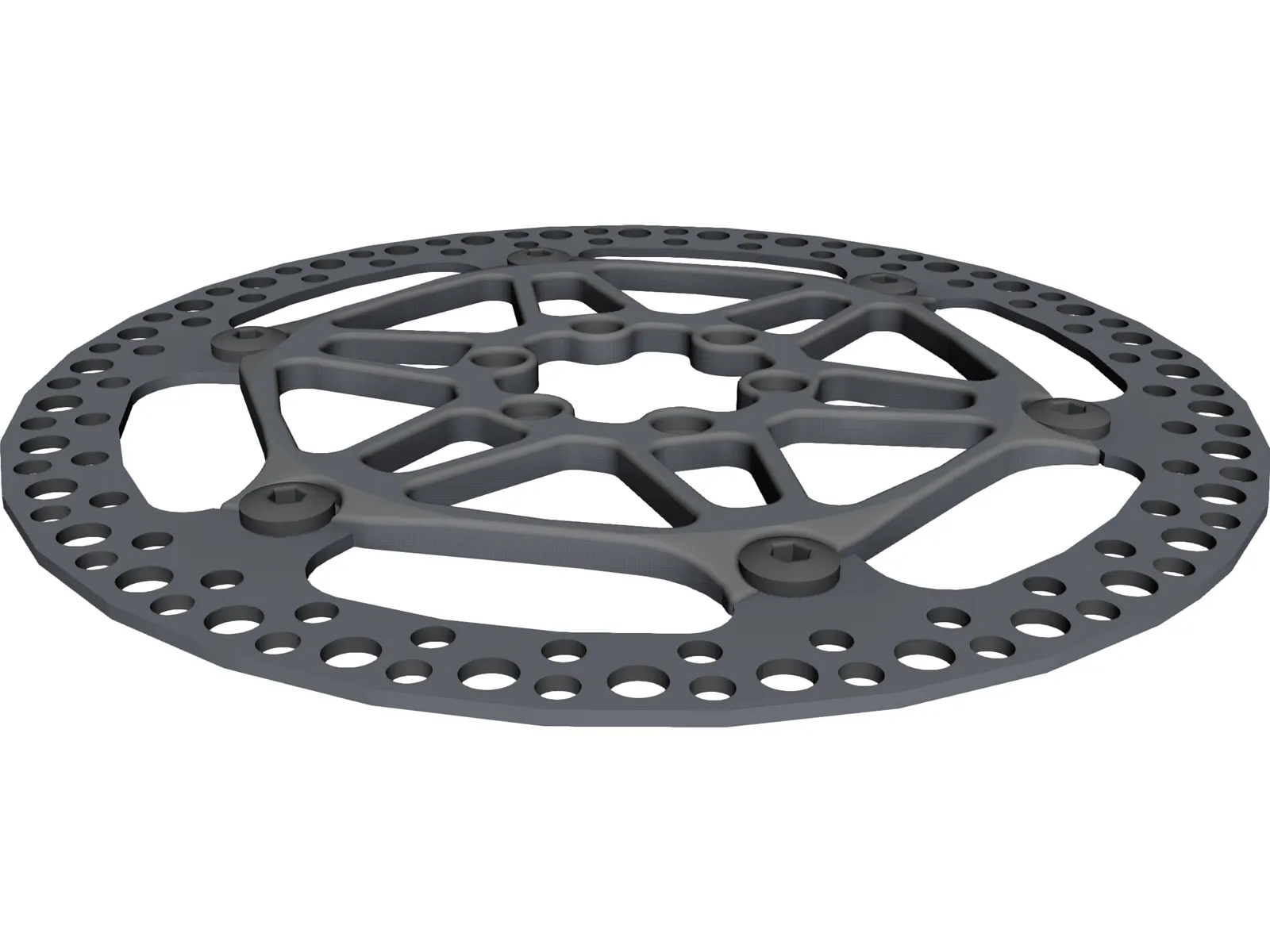 Floating Rotor Disc Brake 3D Model main preview