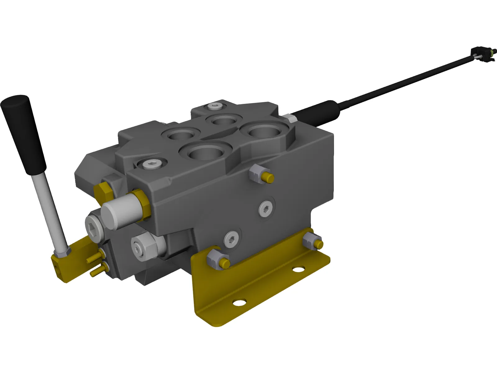 Spool Valve 12 Volt 3D Model main preview