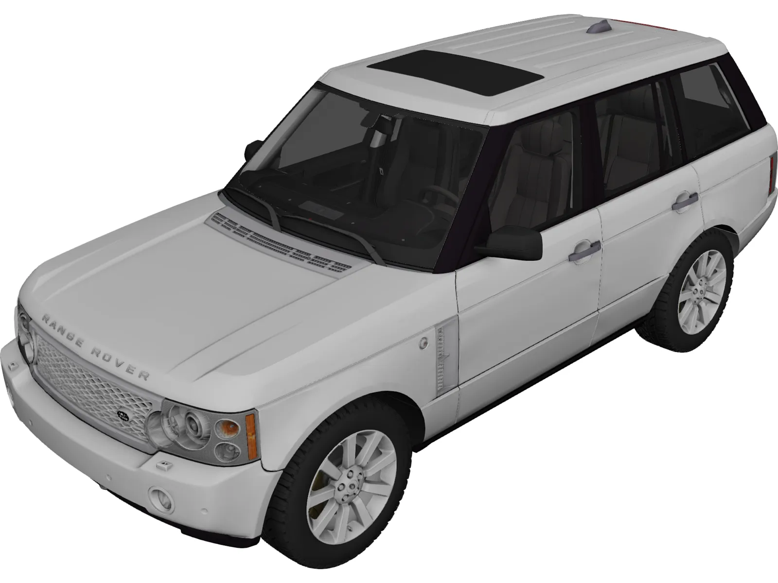 Range Rover Supercharged (2008) 3D Model main preview