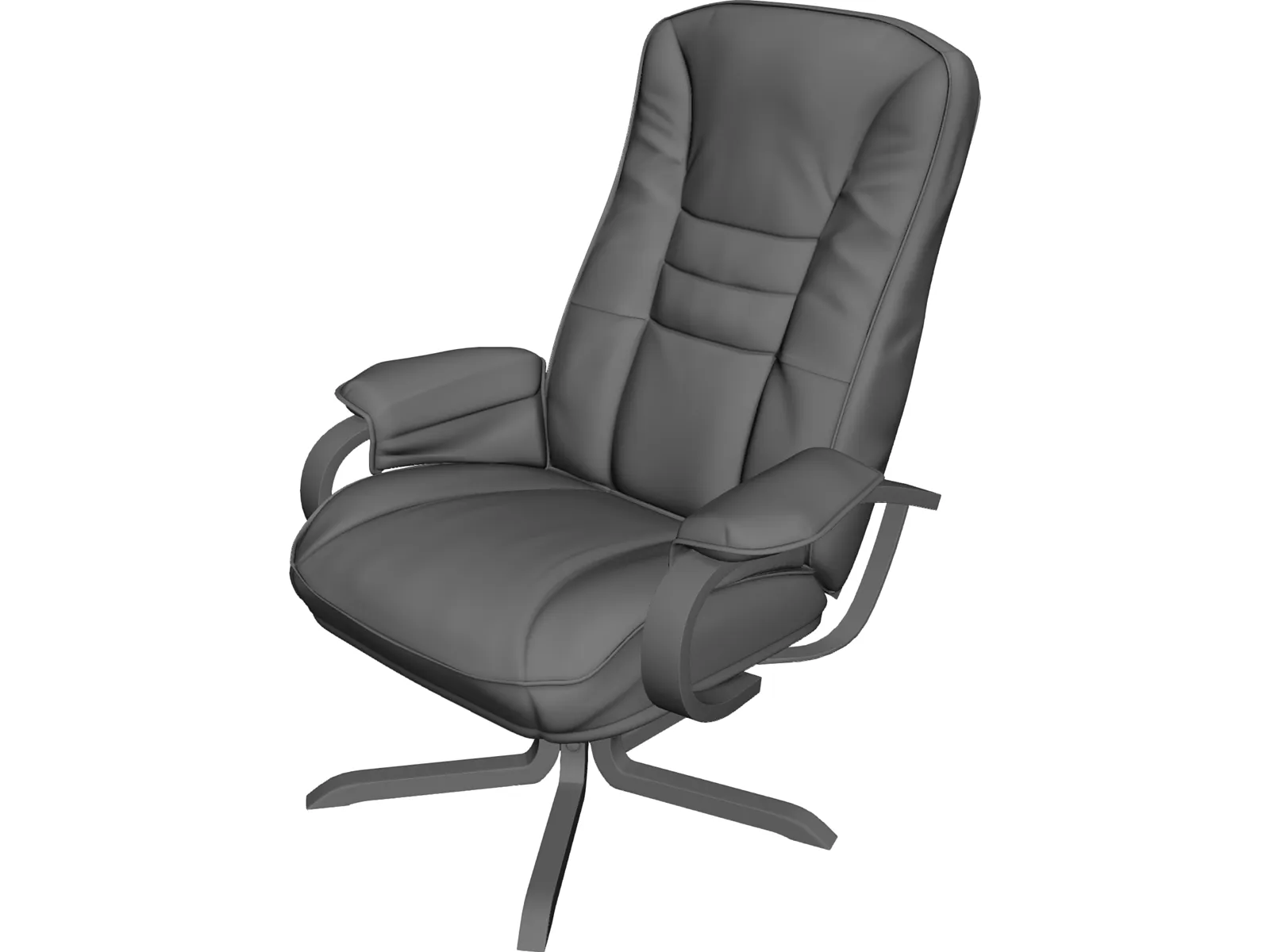 Armchair 3D Model main preview