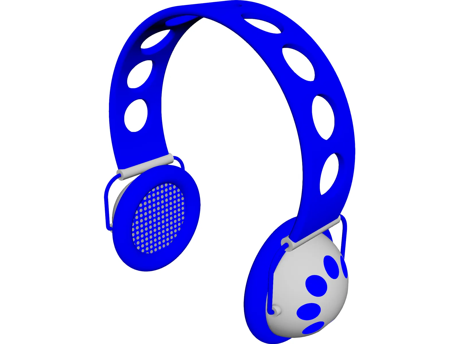 Headphones 3D Model main preview