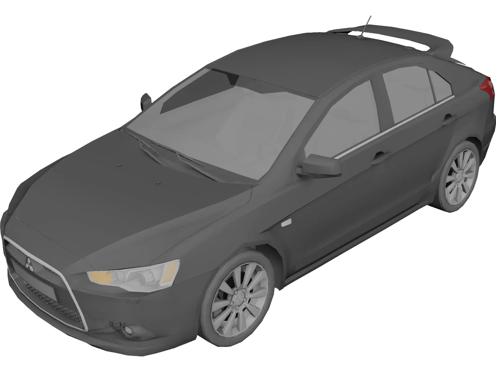 Mitsubishi Lancer Sportback (2009) 3D Model main preview