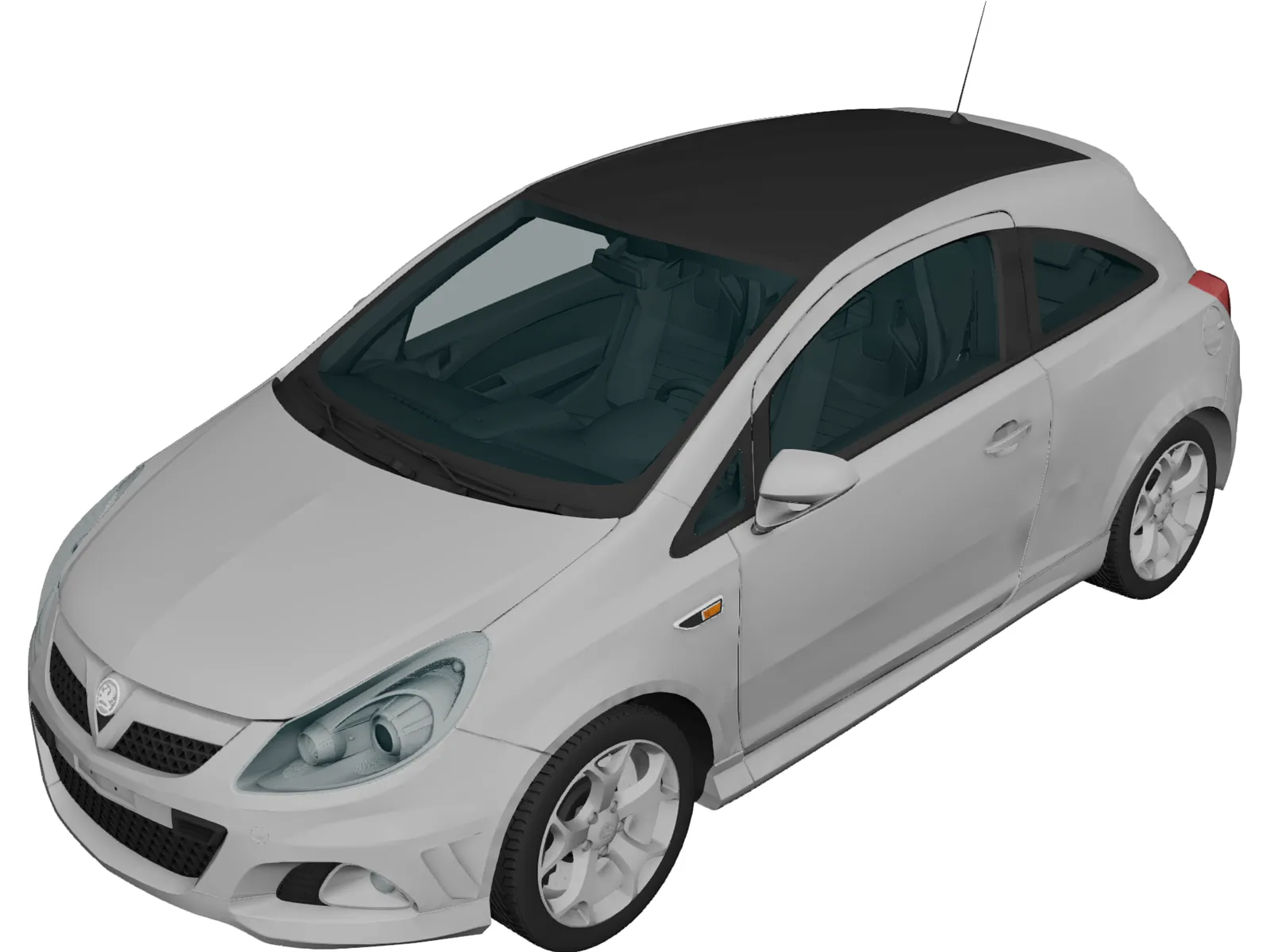 Opel/Vauxhall Corsa VXR (2009) 3D Model main preview
