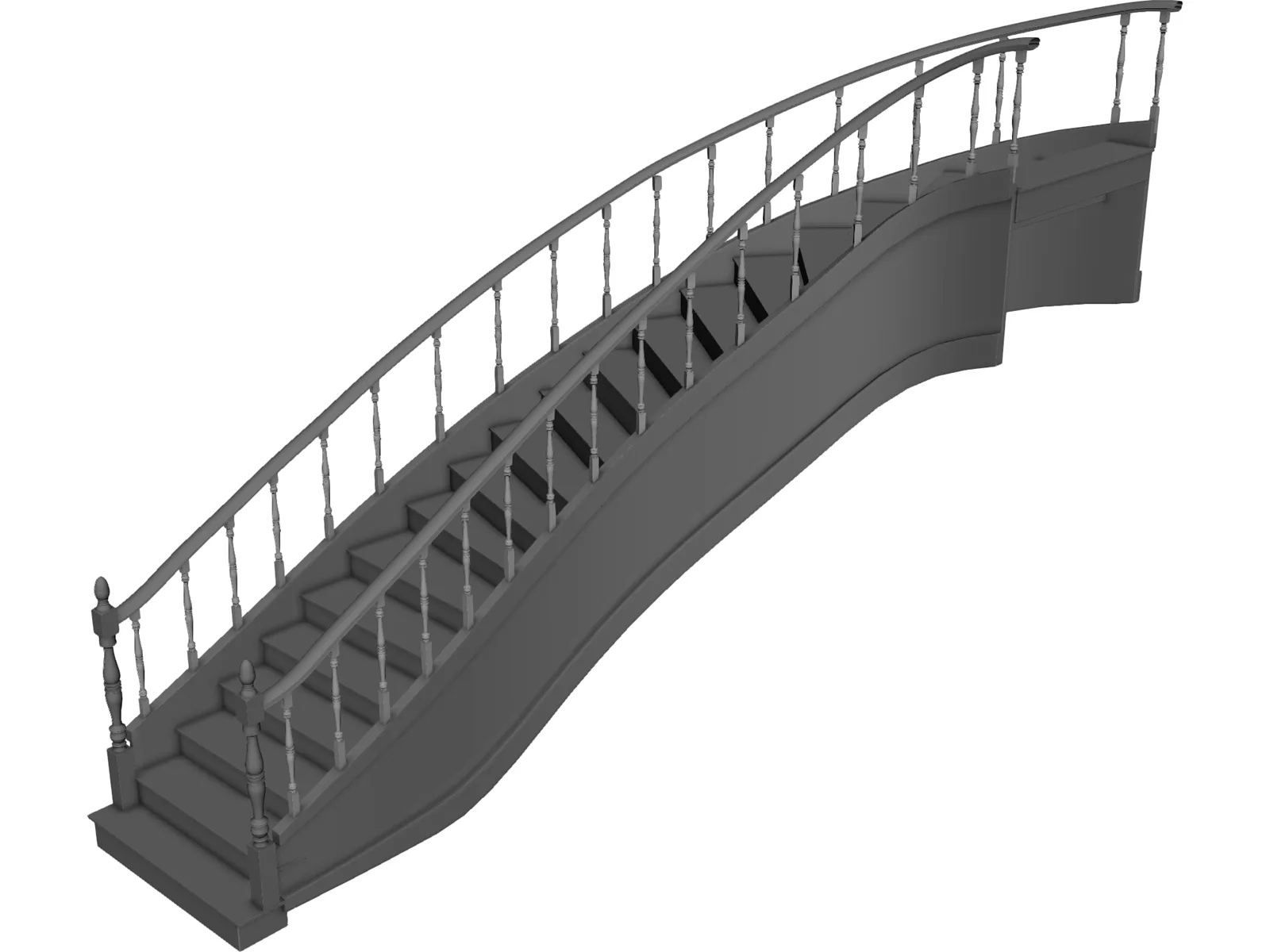 Staircase 3D Model main preview