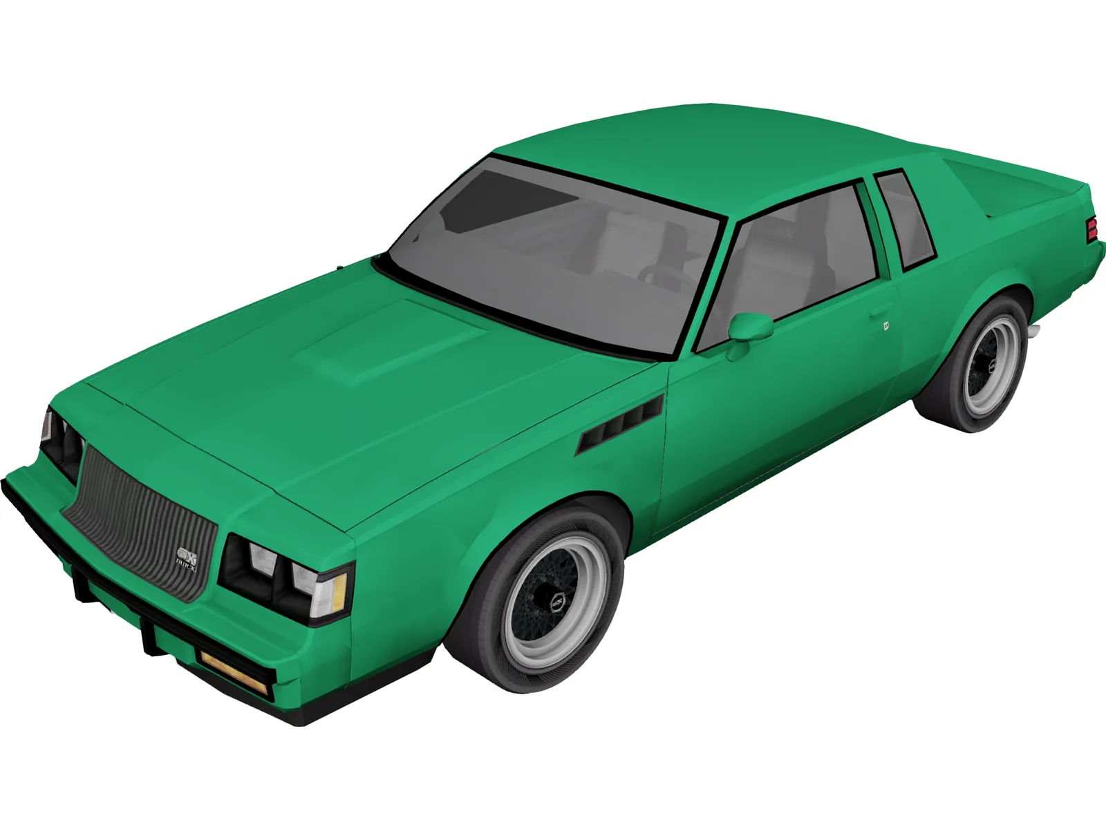 Buick Regal GNX (1987) 3D Model main preview