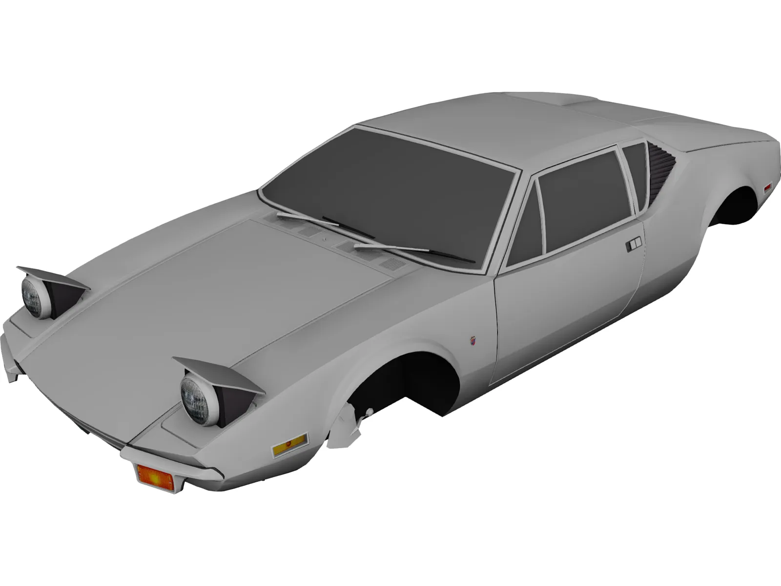 De Tomaso Pantera Body 3D Model main preview