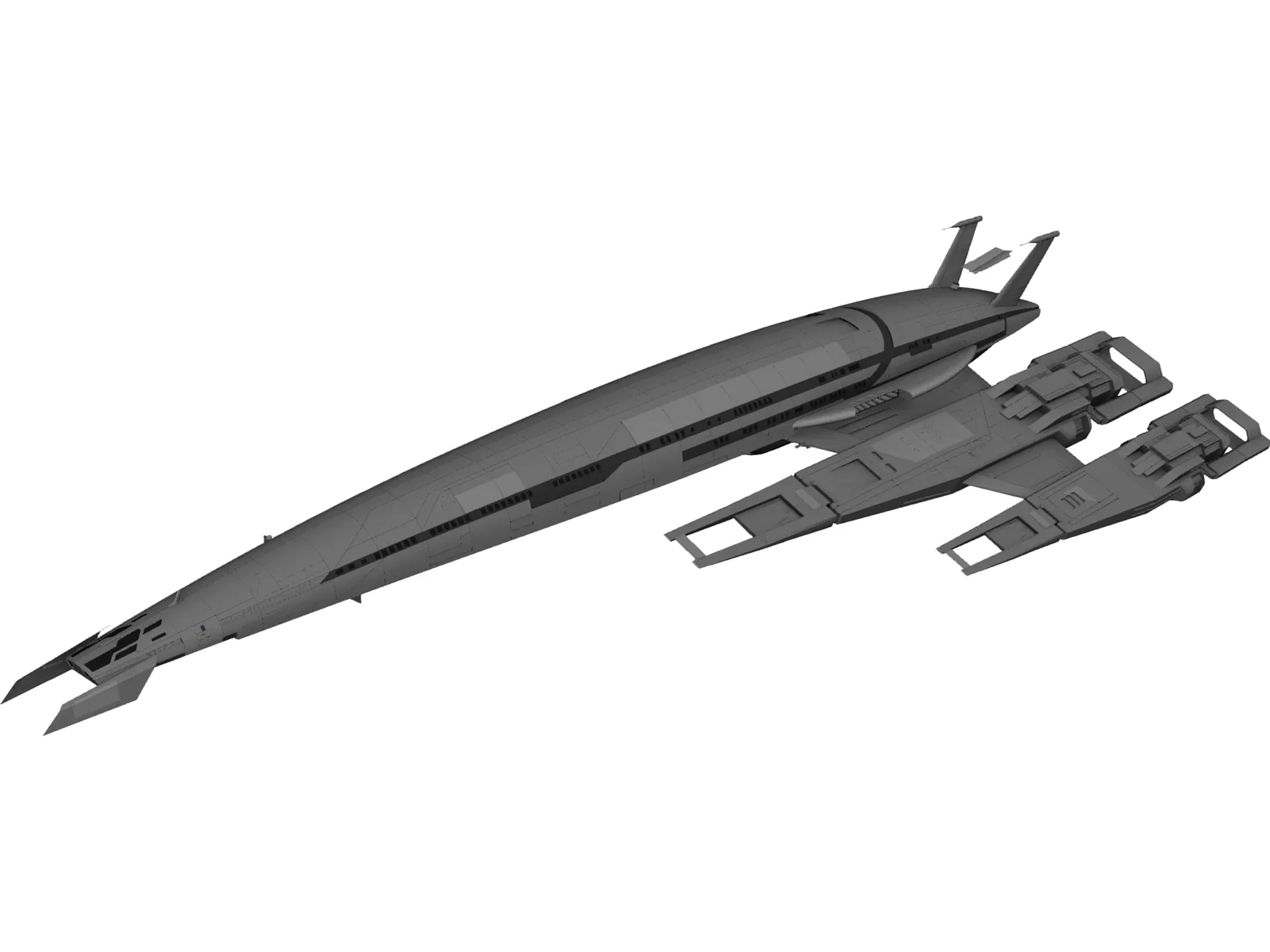 Masseffect Cerberus SSV Normany SR2 3D Model main preview