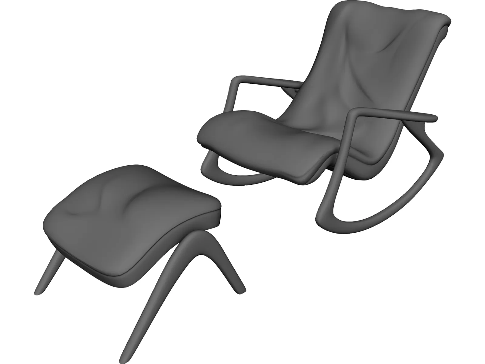 Armchair 3D Model main preview