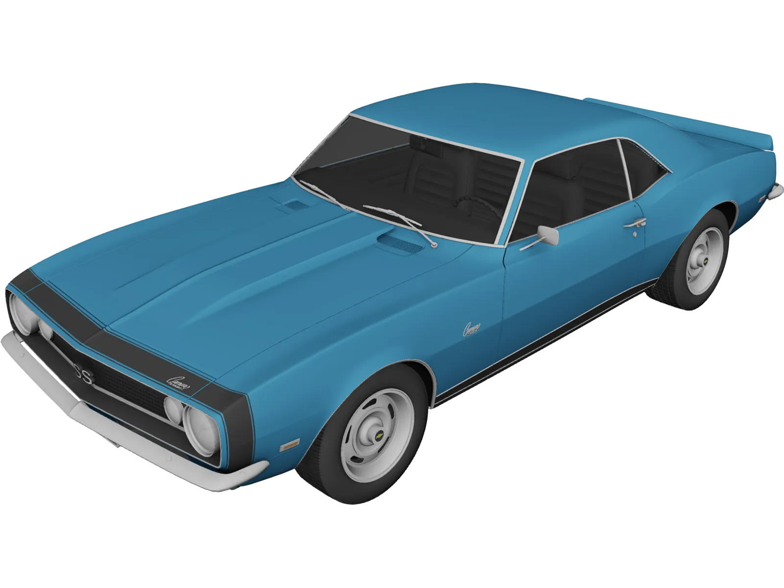 Chevrolet Camaro SS (1967) 3D Model main preview