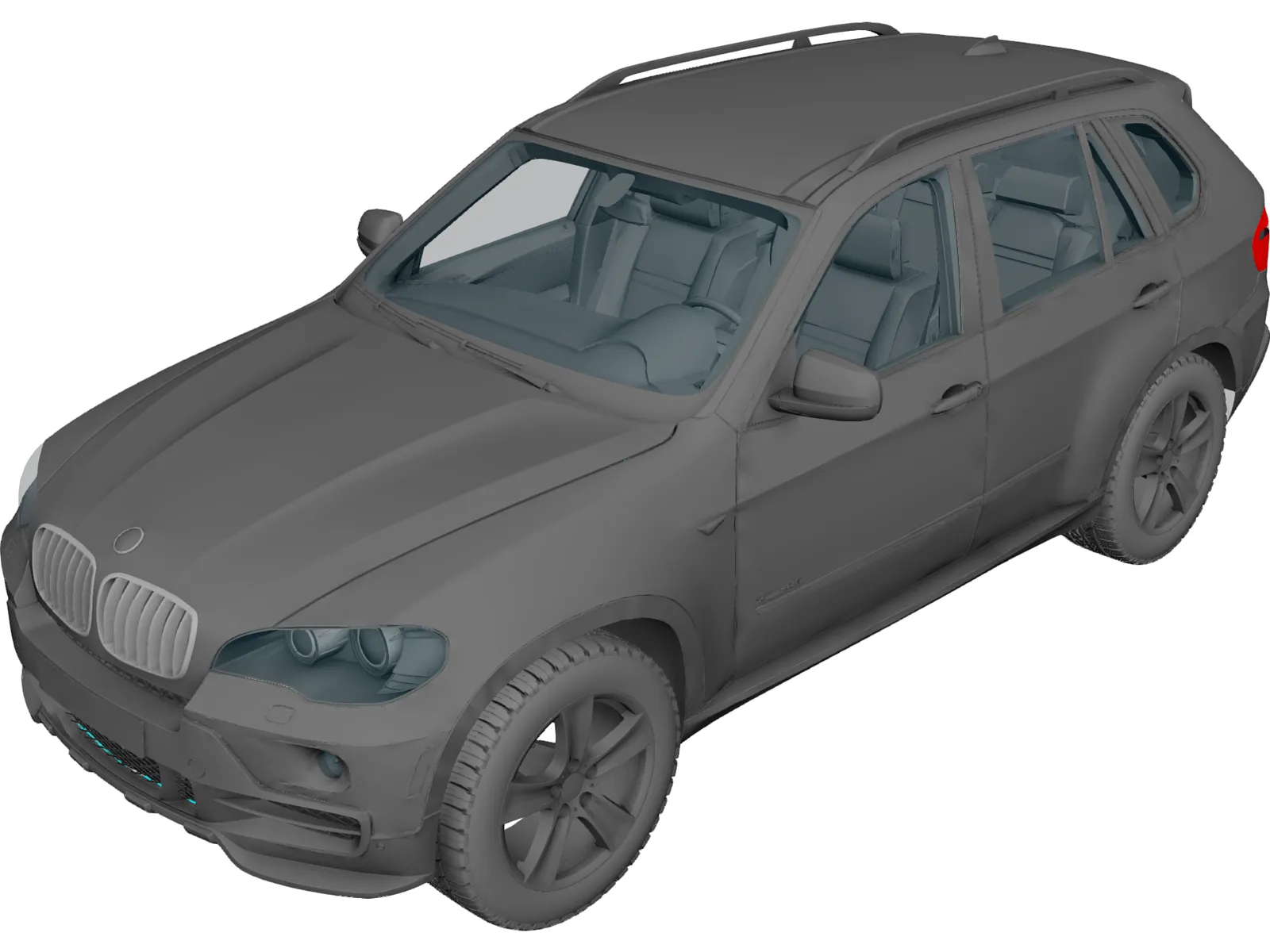 BMW X5 xDrive48i (2010) 3D Model main preview