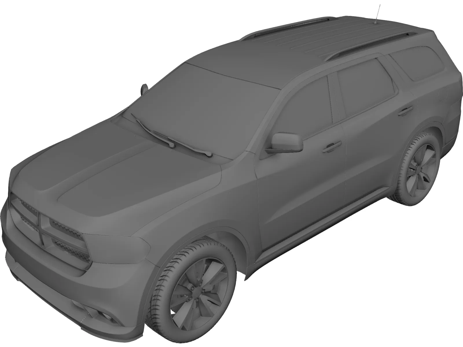 Dodge Durango (2011) 3D Model main preview