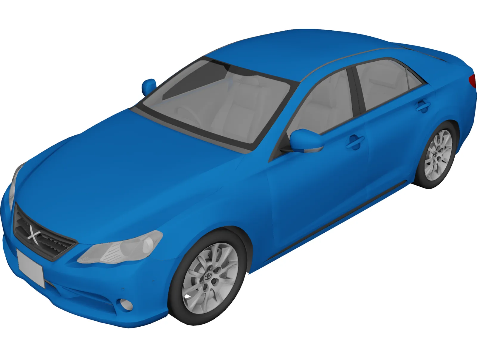 Toyota Mark X 3D Model main preview