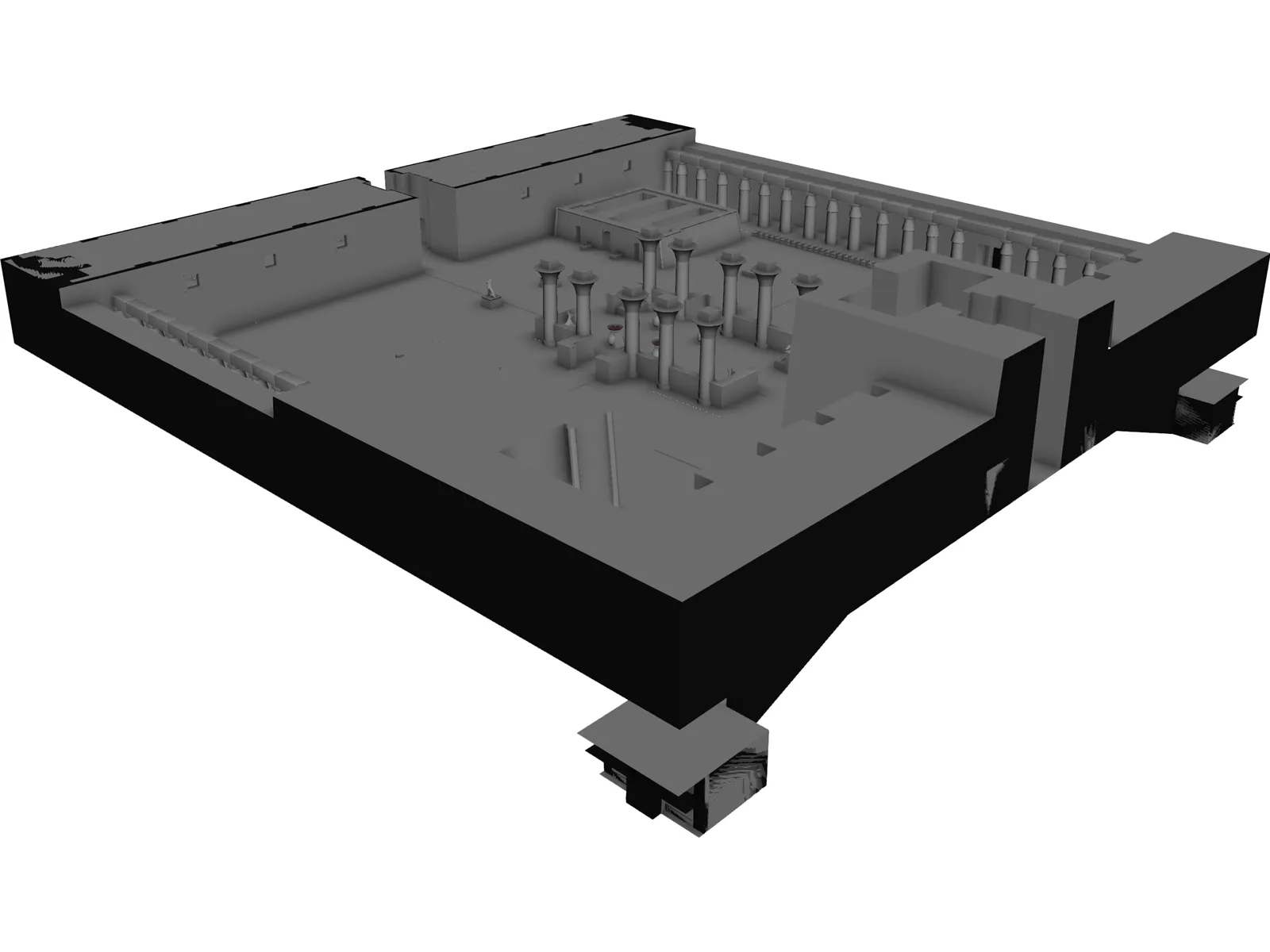 Temple of Karnak Rebuilt 3D Model main preview