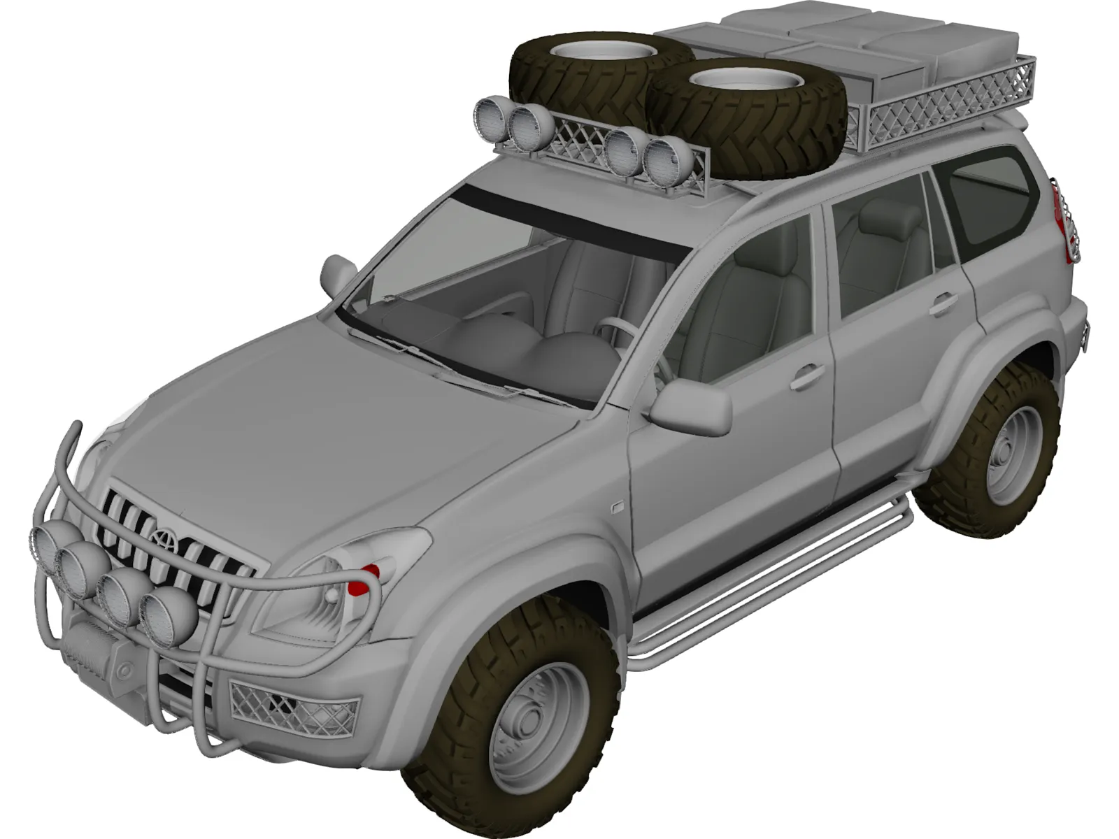 Toyota Land Cruiser 3D Model main preview