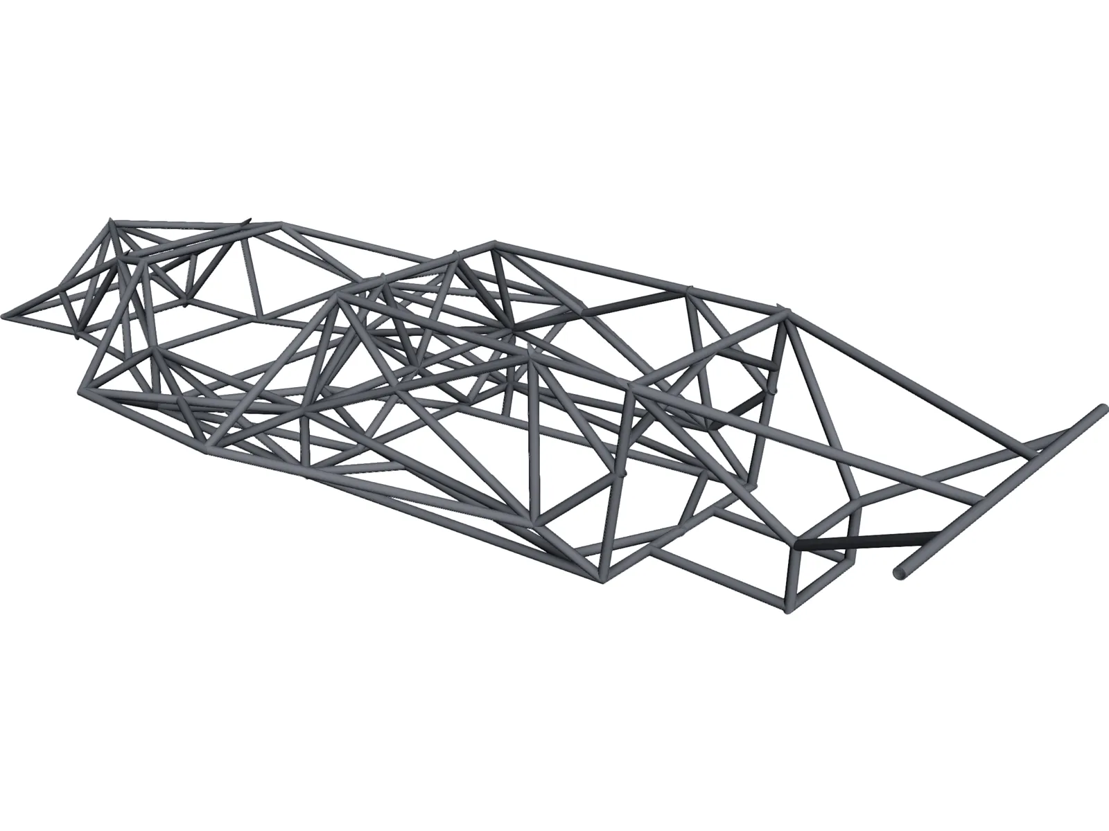 Porsche 917 Frame 3D Model main preview