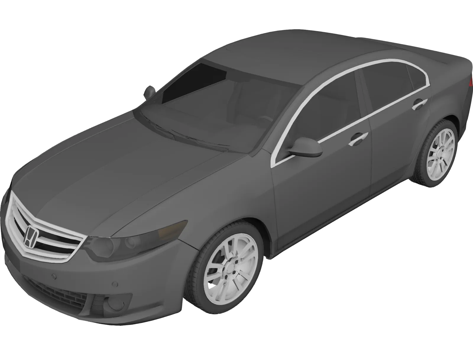 Honda Accord Sedan (2009) 3D Model main preview