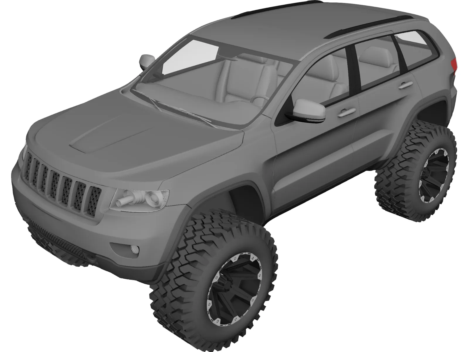 Jeep Grand Cherokee Off-Road Edition (2012) 3D Model main preview