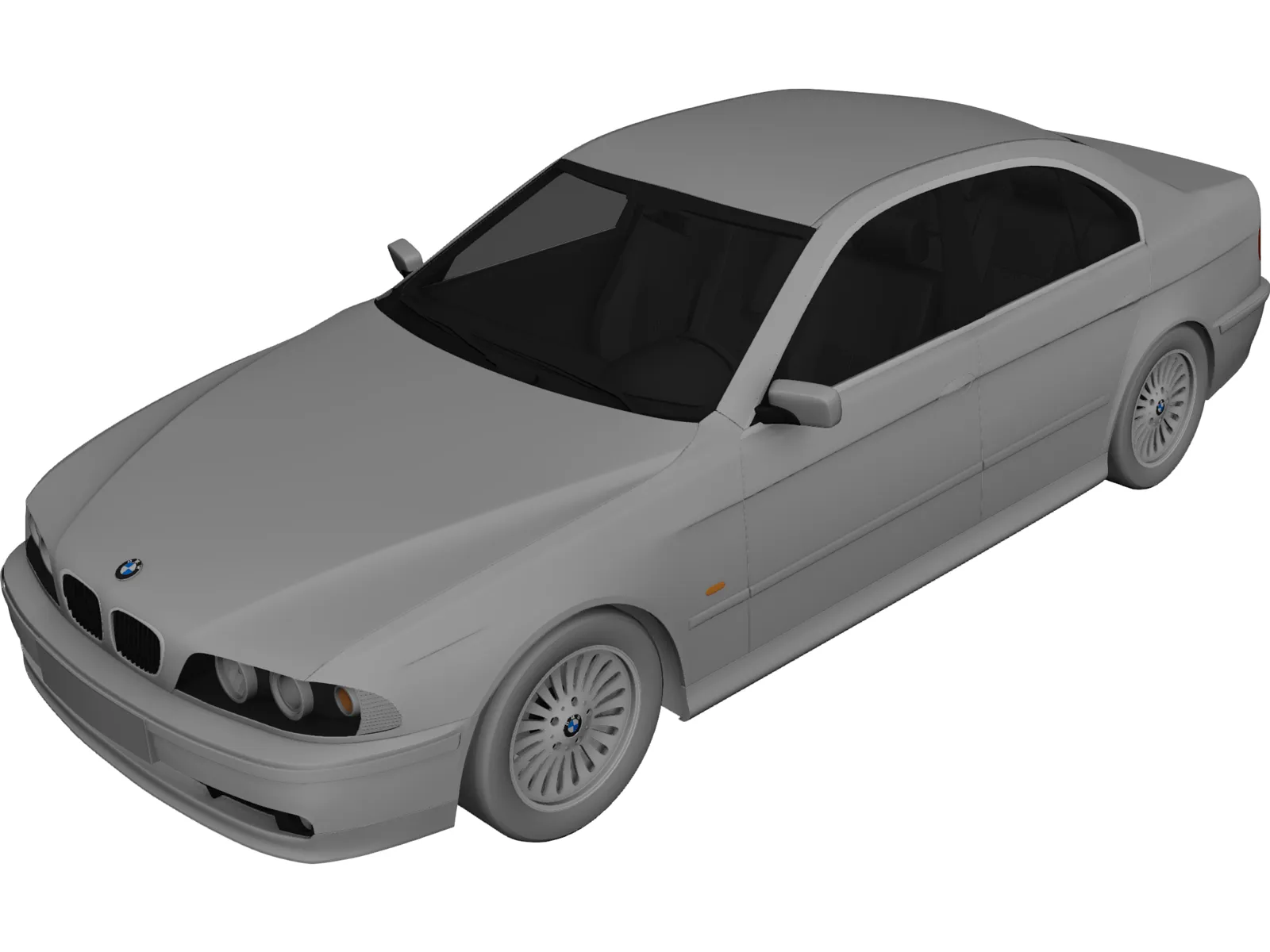 BMW 5-Series E39 3D Model main preview