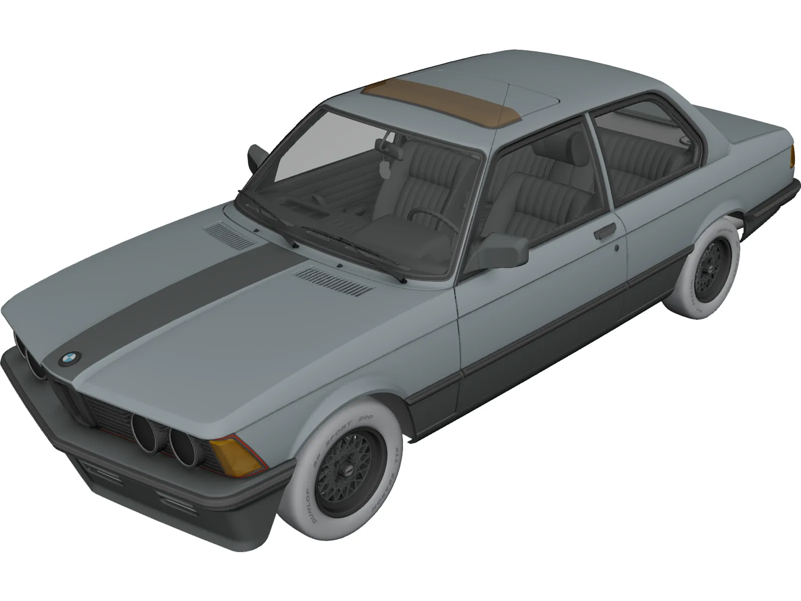 BMW 3-Series [E21] (1975) 3D Model main preview