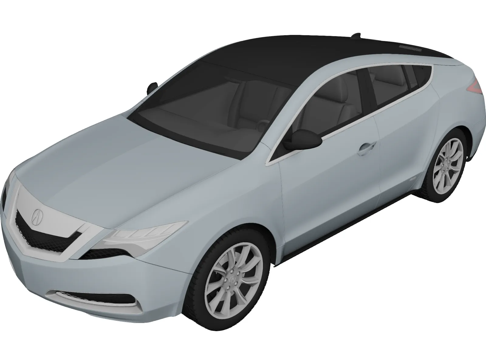 Acura ZDX (2010) 3D Model main preview