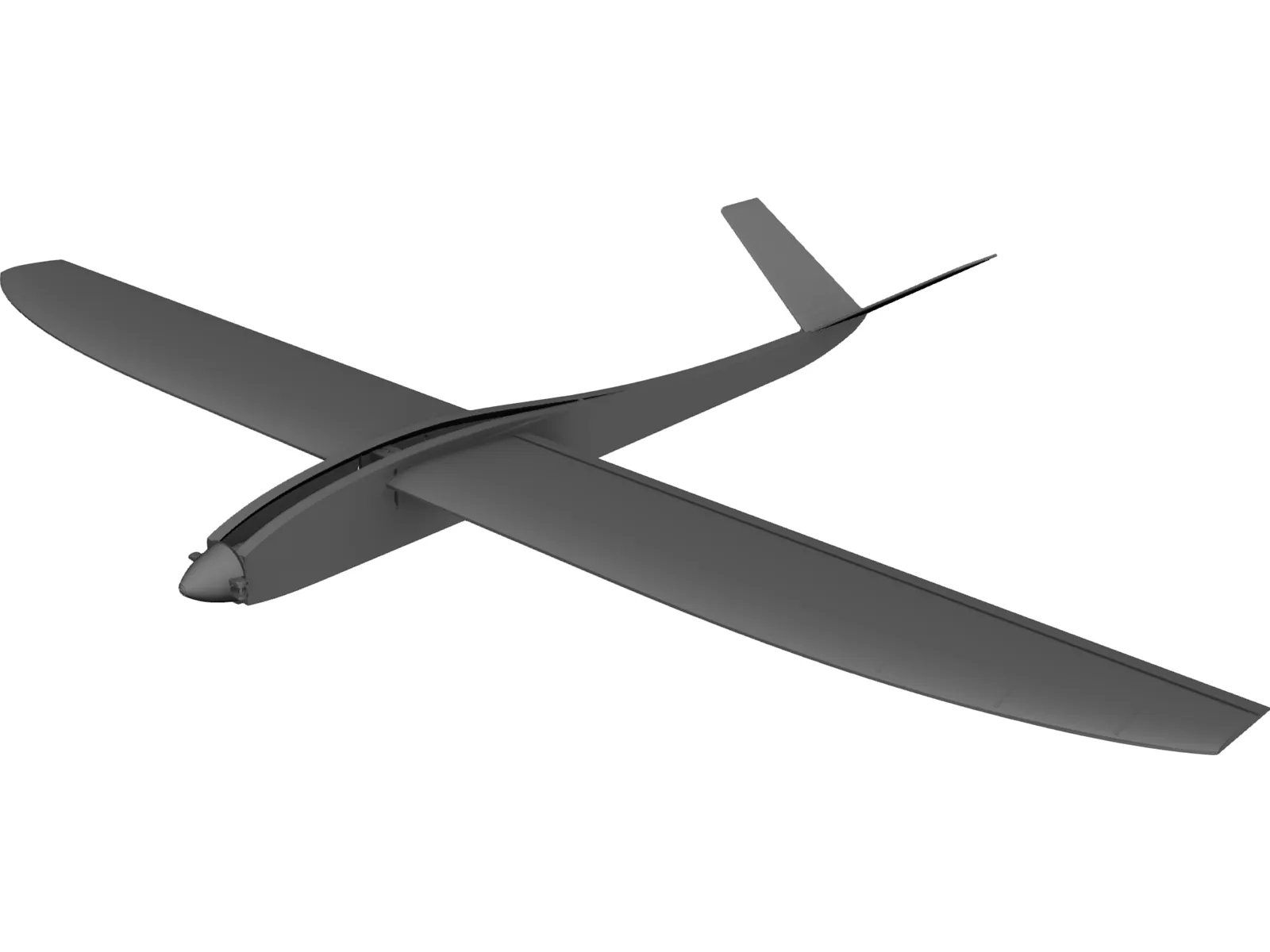 RC Moto Planeur 3D Model main preview