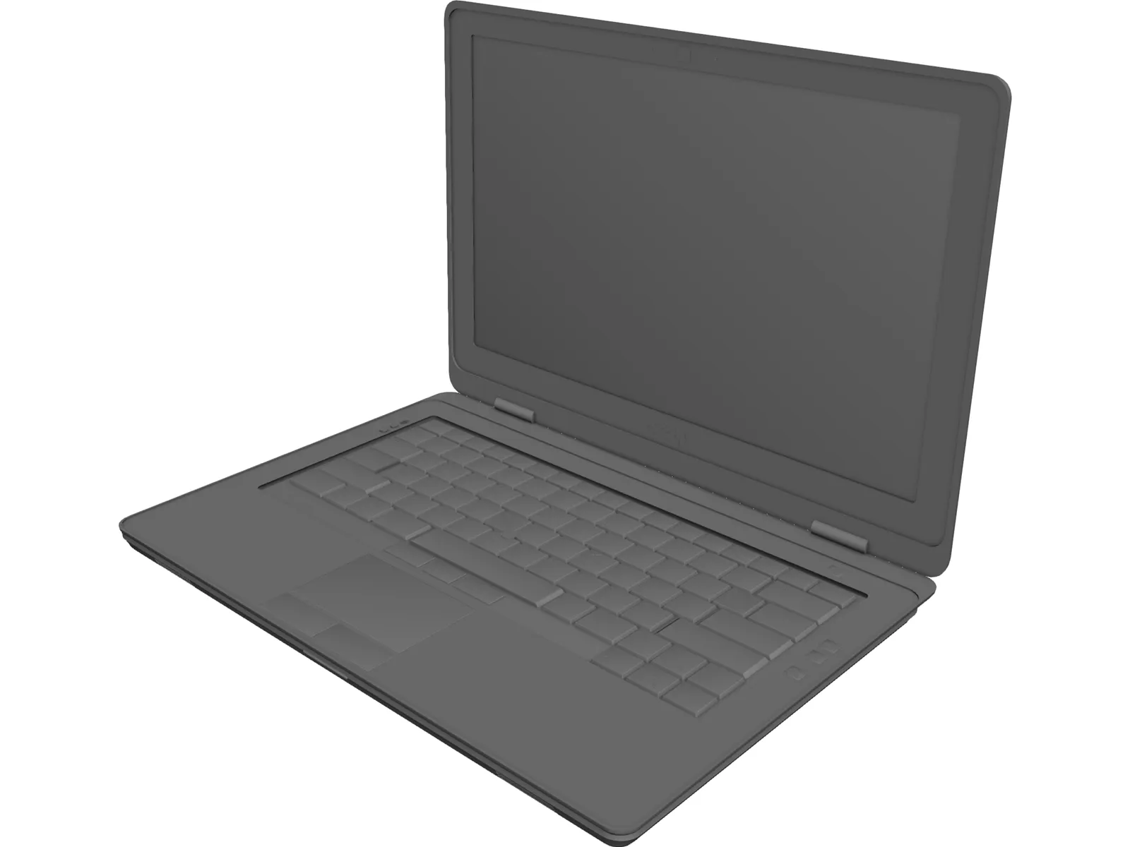 Dell Notebook 3D Model main preview