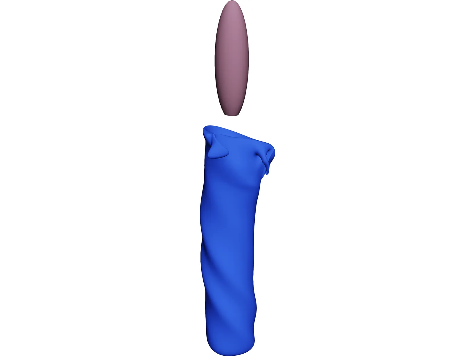 Candle 3D Model main preview