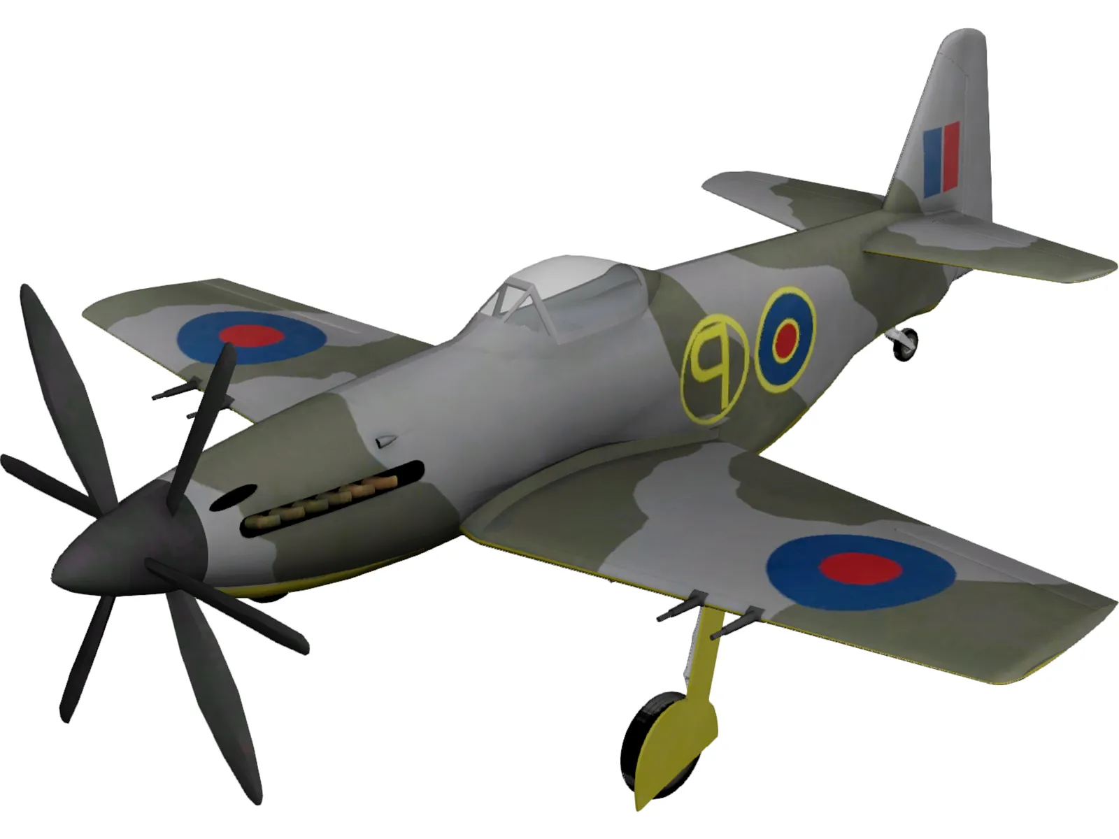 Martin Baker MB 5 3D Model main preview