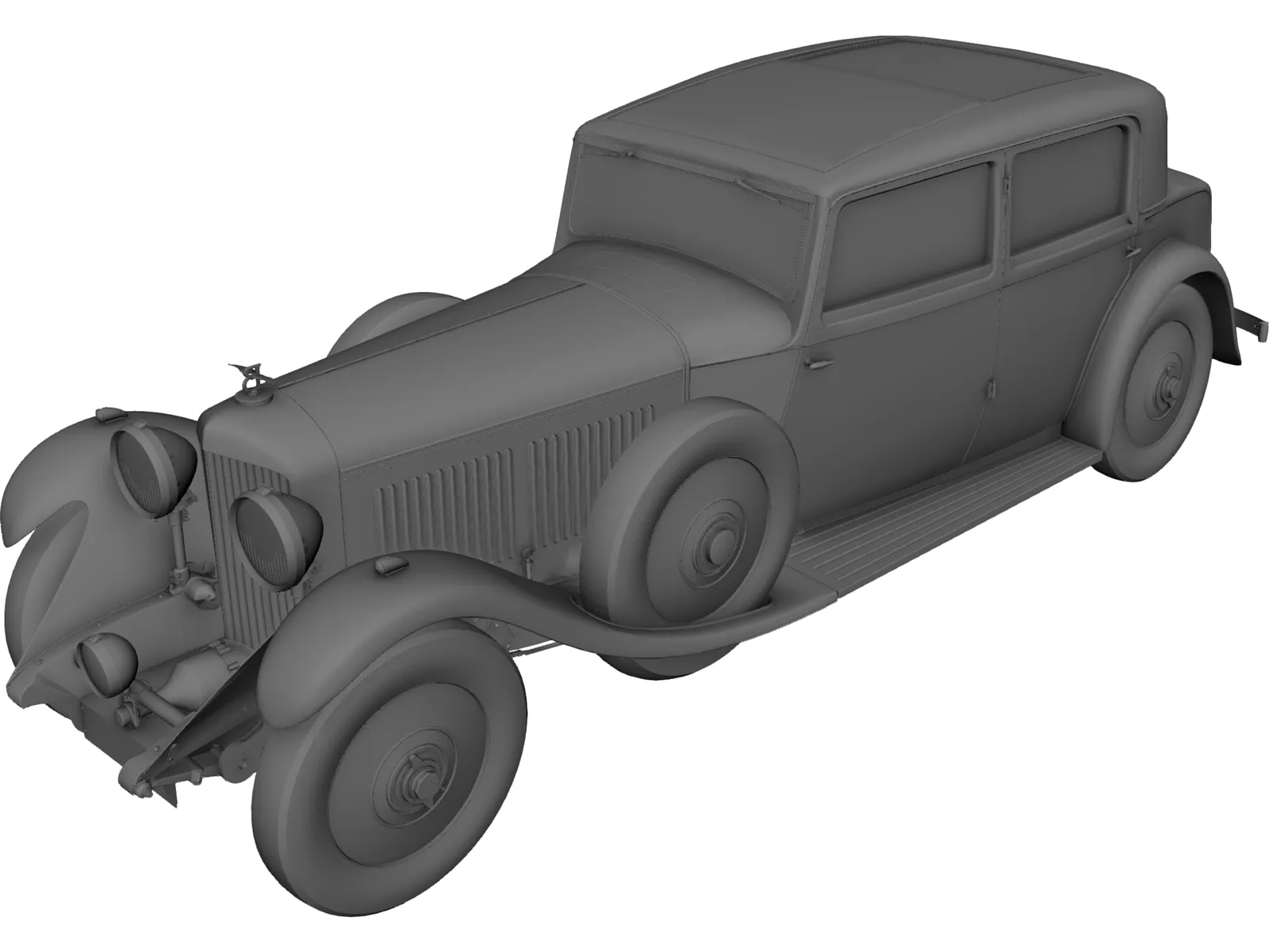 Bentley (1932) 3D Model main preview