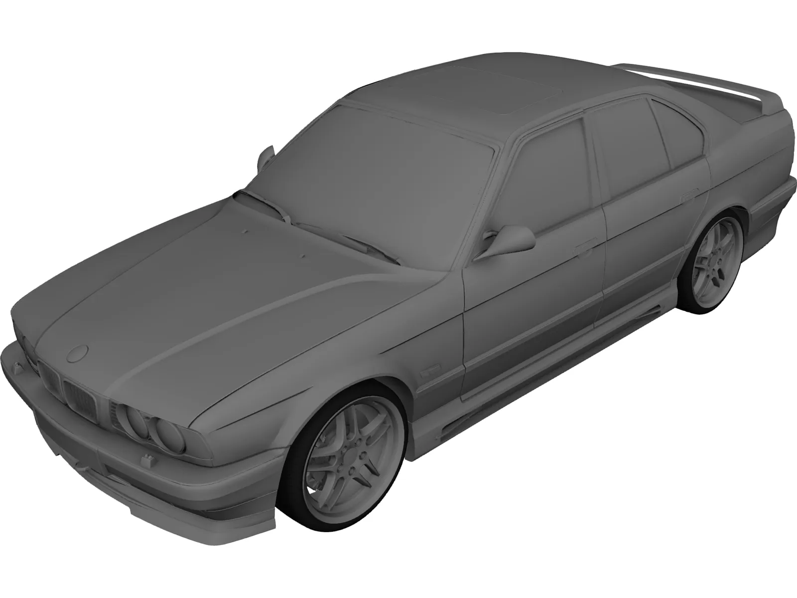 BMW M5 e34 (1995) 3D Model main preview