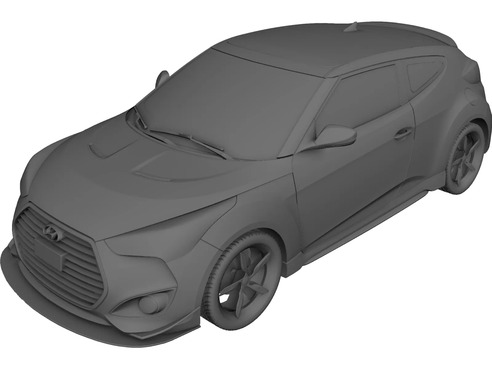 Hyundai Veloster (2011) 3D Model main preview