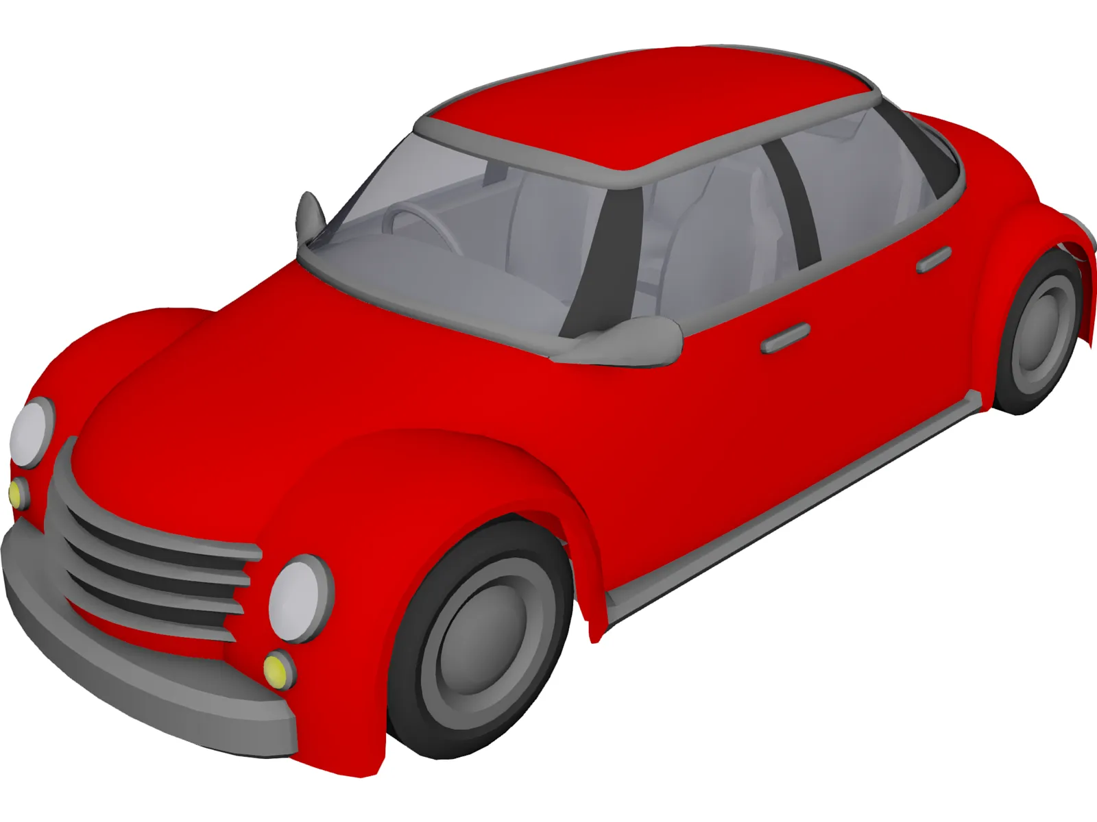 Sedan Concept 3D Model main preview