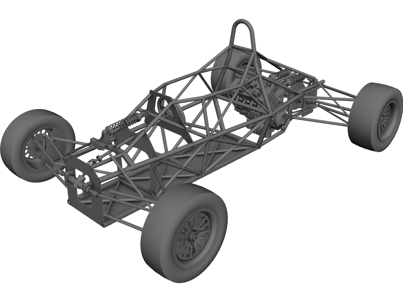 Chassis F600 3D Model main preview