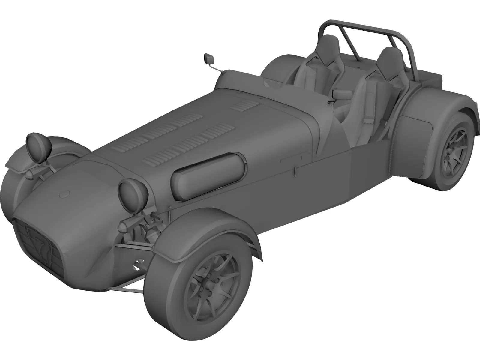 Caterham R500 3D Model main preview