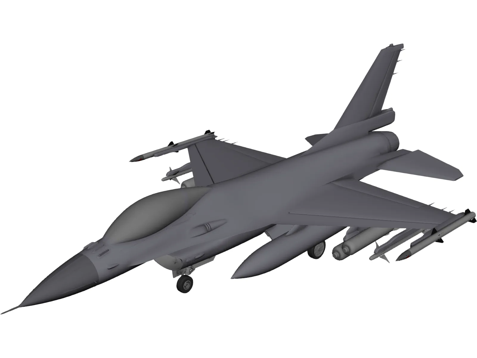 F-16 Fighting Falcon 3D Model main preview